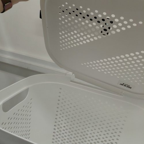 MINDREAD LIGHTWEIGHT LAUNDRY HAMPER WITH LID - 60L - WHITE (MODEL: HBIN60-WHT) image 4