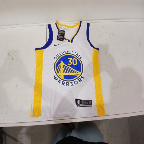 MEN'S NBA GOLDEN STATE WARRIORS BASKETBALL JERSEY - CURRY #30 - 44 - WHITE / YELLOW (STYLE: 1970559) image 2