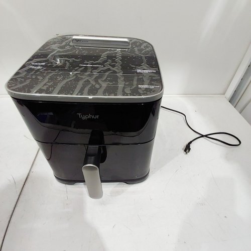 TYPHUR SYNC 9-IN-1 SMART AIR FRYER WITH BUILT-IN WIRELESS THERMOMETER - 8QT - WITH PFAS FREE CERAMIC NONSTICK BASKET FOR QUICK EASY MEALS - BLACK (MODEL: AF13) image 3