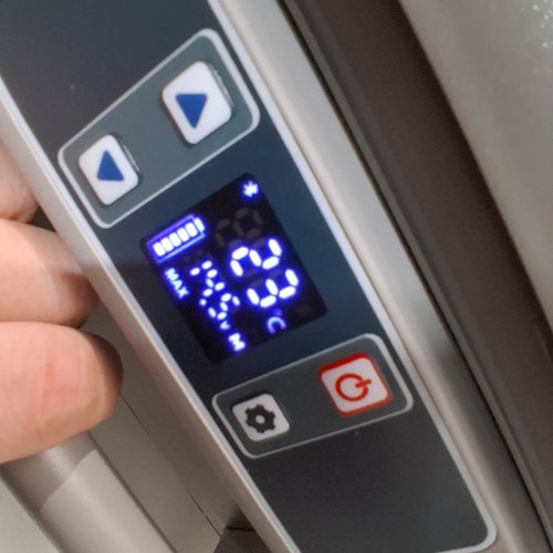 EUHOMY PORTABLE ELECTRIC CAR REFRIGERATOR, APP CONTROL, 12V / -4℉~68℉ WITH 12/24V DC & 110-240V AC - 35L - 27.5" X 15.0" X 13.6" - BLACK/GREY (MODEL: CF-35) image 2