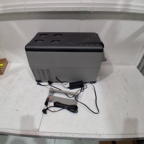 EUHOMY PORTABLE ELECTRIC CAR REFRIGERATOR, APP CONTROL, 12V / -4℉~68℉ WITH 12/24V DC & 110-240V AC - 35L - 27.5" X 15.0" X 13.6" - BLACK/GREY (MODEL: CF-35) image 3