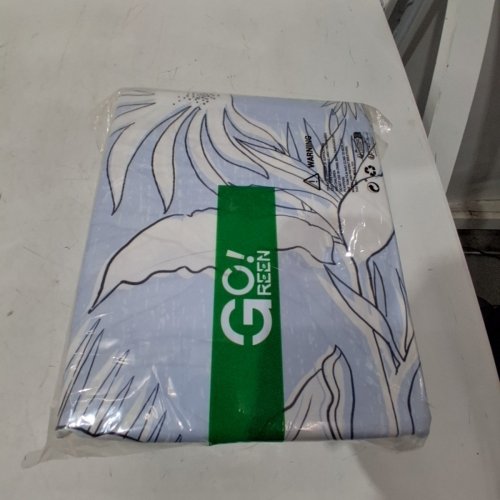 4PC GOGREEN 100% COTTON BREATHABLE DEEP POCKET SHEET SET - 14" TWIN - BLUE/WHITE FLORAL - (MODEL: 94759470993) image 3