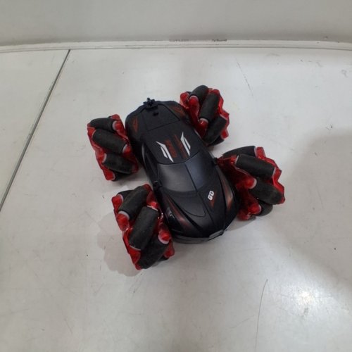 STORM STUNT RACING REMOTE CONTROL CAR 4WD WITH DOUBLE SIDED 360°ROTATION - RED / BLACK image 3
