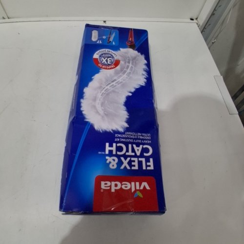 VILEDA FLEX & CATCH DUSTER WITH 3 DISPOSABLE DUSTER REFILLS - RED/WHITE image 3