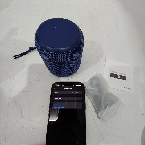 NOTABRICK BLUETOOTH SPEAKER WITH STEREO BASS - 15 HOUR LISTENING TIME - 15W 4.5" X 3.5" - BLUE (MODEL: KI) image 2