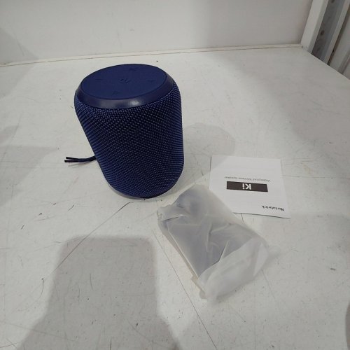NOTABRICK BLUETOOTH SPEAKER WITH STEREO BASS - 15 HOUR LISTENING TIME - 15W 4.5" X 3.5" - BLUE (MODEL: KI) image 4
