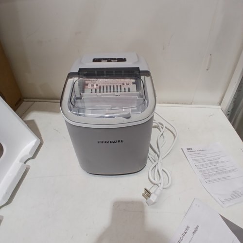FRIGIDAIRE COMPACT COUNTERTOP ELECTRIC ICE MAKER - MAKES 26LBS OF ICE/DAY - SILVER (MODEL: EFIC189-B-SILVER) image 3
