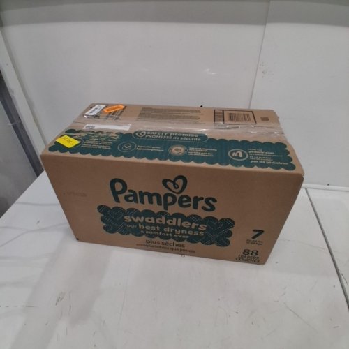 88PK PAMPERS SWADDLERS DISPOSABLE BABY DIAPERS - SIZE 7 - MULTICOLOURED image 3