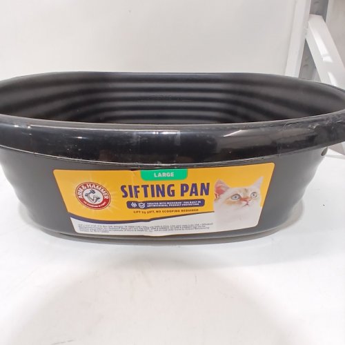 ARM & HAMMER LARGE SIFTING EASY TO CLEAN CAT LITTER PAN WITH SIFTING TRAYS - GREY image 3
