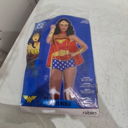 4PC RUBIES WONDER WOMAN ACCESSORIES - O/S ADULT - RED, BLUE, AND GOLD (STYLE: 32472) image 2