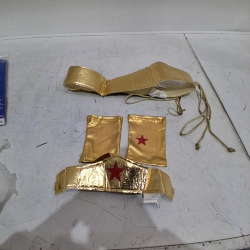 4PC RUBIES WONDER WOMAN ACCESSORIES - O/S ADULT - RED, BLUE, AND GOLD (STYLE: 32472) image 3