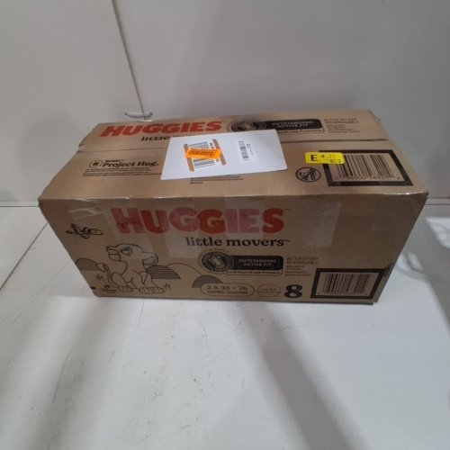 76PK HUGGIES LITTLE MOVERS DIAPERS - SIZE 8 image 2