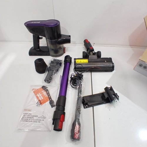 SVHT CORDLESS LIGHTWEIGHT SELF STANDING VACUUM CLEANER - 500W/45KPA - PURPLE/GREY (MODEL: F02 LITE) image 3