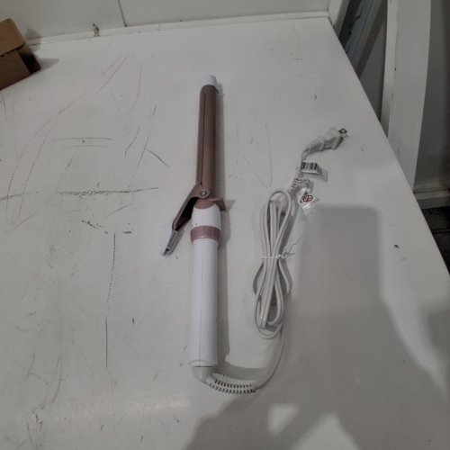 CONAIR DOUBLE CERAMIC LONG BARREL XL CURLING IRON - 1" - PINK/WHITE - (MODEL CD708C) image 3