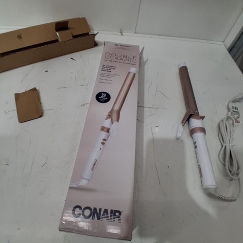 CONAIR DOUBLE CERAMIC LONG BARREL XL CURLING IRON - 1" - PINK/WHITE - (MODEL CD708C) image 4