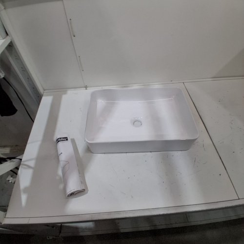 DEERVALLEY CERAMIC RECTANGULAR VESSEL BATHROOM SINK - 20" X 13.5" - ALLY WHITE (MODEL: DV-1V032) image 2