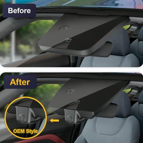 FITCAMX FRONT & REAR DASH CAM FOR 2022-2025 KIA EV6 GT - LOOP RECORDING, WIFI & APP CONNECTION - 128GB - 4 K - BLACK (MODEL: HD2) image 3