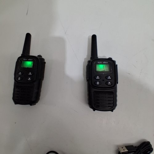 2PK MAXTALKER WALKIE TALKIES WITH FLASHLIGHT - 5KM RANGE - BLACK (MODEL: MT10) image 2