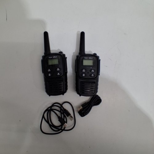 2PK MAXTALKER WALKIE TALKIES WITH FLASHLIGHT - 5KM RANGE - BLACK (MODEL: MT10) image 3