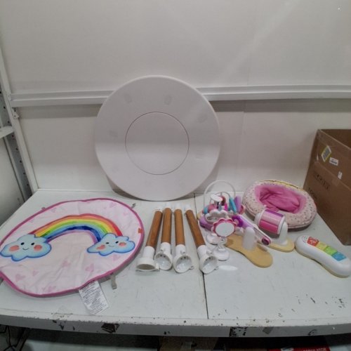 LITTLE ACORN 4-IN-1 BABY ACTIVITY CENTER WITH 8 INTERACTIVE TOYS - RAINBOW (MODEL: UK - ACT.TBL.104) image 3