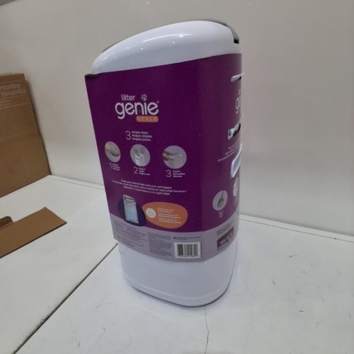 LITTER GENIE PAIL STYLE CAT LITTER WASTE DISPOSAL SYSTEM - WHITE/GREY (MODEL: 00666594210890) image 3