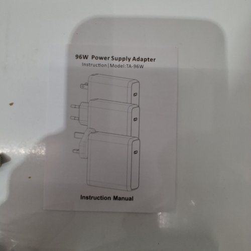 CACITY USB-C POWER ADAPTER - 96W - WHITE (MODEL: TA-96W) image 2