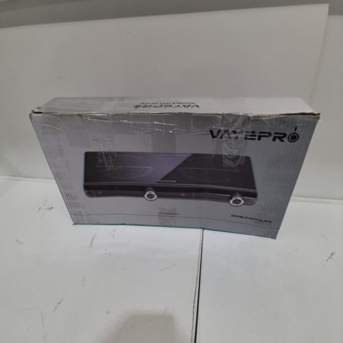 VAYEPRO INFRARED DOUBLE BURNER ELECTRIC COOKTOP - 1800W - BLACK (MODEL: HP202-T5G) image 4