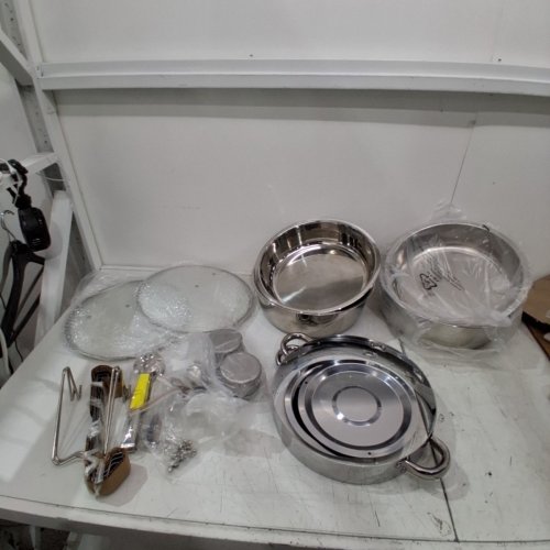 2PK CHAFING DISH BUFFET SET FOR EVENTS - 5QT - STAINLESS STEEL (MODEL: JZYYXCL5LBL2) image 2