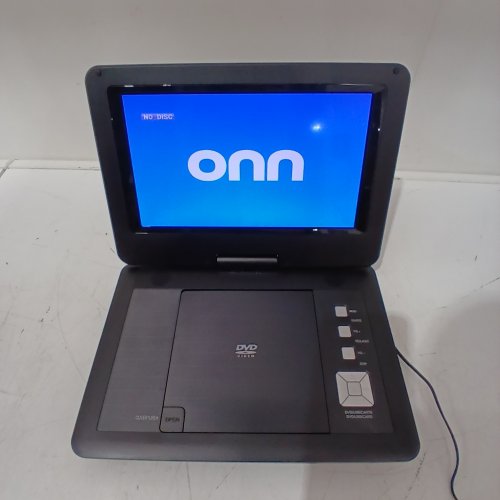 ONN PORTABLE DVD PLAYER WITH ROTATING DISPLAY / REMOTE CONTROL / EARPHONES - 10" - BLACK (MODEL: 100093889) image 2