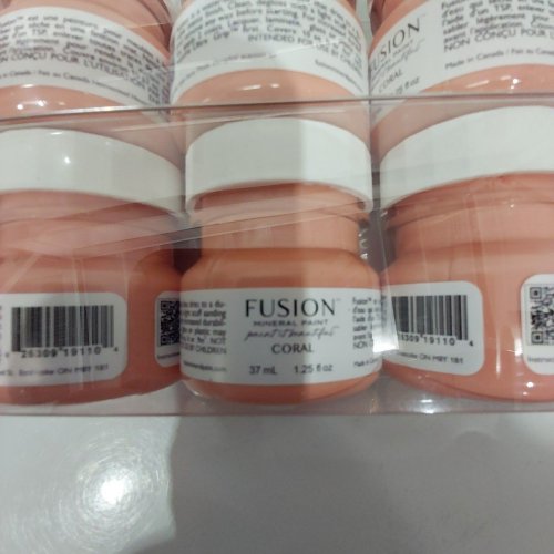 8 FUSION MINERAL PAINT - 37 ML EACH - CORAL image 4