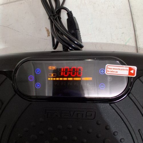 TAEVNO BLUETOOTH VIBRATION PLATE EXERCISE MACHINE - 450LB CAPACITY - BLACK image 2