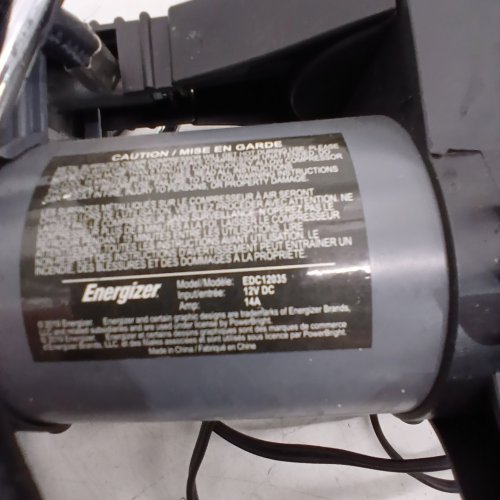 ENERGIZER ELECTRIC AIR COMPRESSOR FOR CAR - 12 V DC, 14A - BLACK (MODEL: EDC1200S) image 3