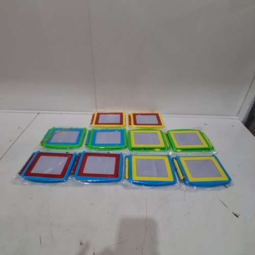 10PK KIDS MAGNETIC DRAWING BOARDS - MULTI COLOURED image 3
