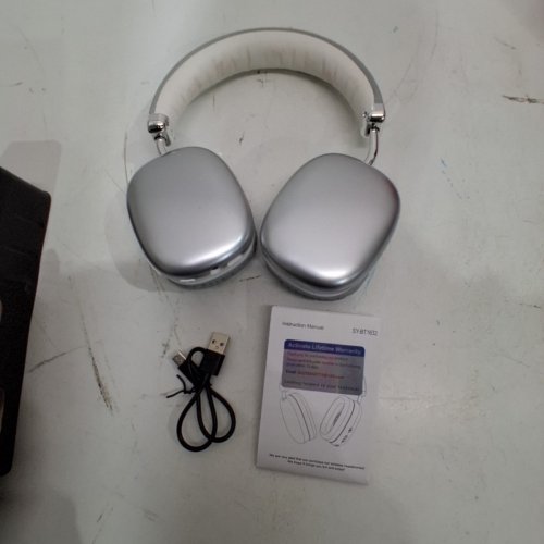 WIRELESS STEREO BLUETOOTH HEADPHONES - 40 HOURS - GREY (MODEL : SY-BT1632) image 3