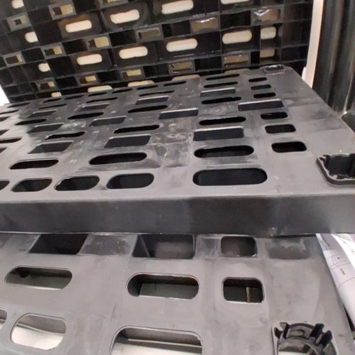 HEAVY DUTY 3-TIER PLASTIC STORAGE SHELF, BLACK image 4