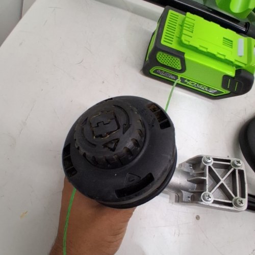GREENWORKS CORDLESS STRING TRIMMER - 40V - GREEN (MODEL: STF456) image 5