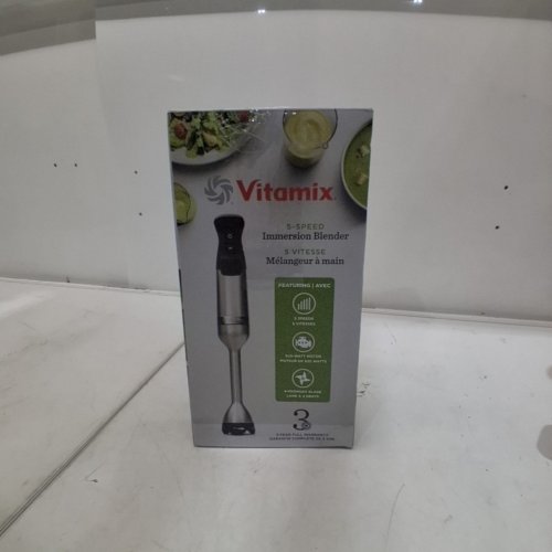 VITAMIX 5-SPEED IMMERSION BLENDER WITH WHISK ATTACHMENT, 32OZ BLENDING JAR & BASE - SILVER/BLACK (MODEL: VM0219/071511) image 5