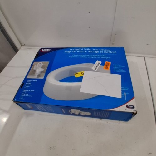 CAREX HEALTH BRANDS ELONGATED TOILET SEAT ELEVATOR - 300LBS CAP - 3.5" - WHITE (MODEL: B30800) image 3