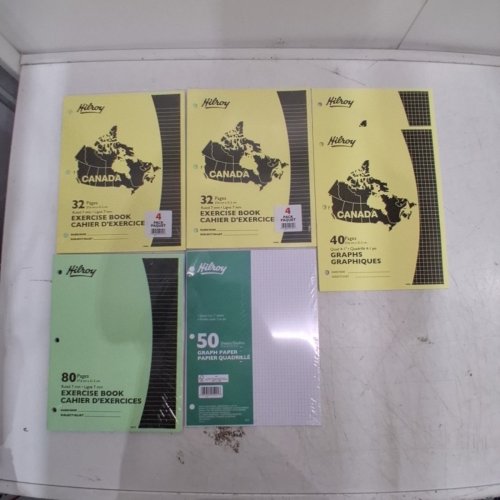 12 HILROY ASSORTED EXERCISE BOOKS AND GRAPH PAPER - MULTICOLOUR image 2