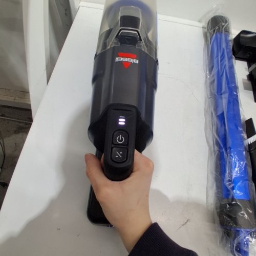 BISSELL POWERCLEAN FURFINDER SELF-STANDING CORDLESS VACUUM W/TANGLE FREE BRUSH ROLL - 200W - BLUE/BLACK (MODEL: 4052B) image 2