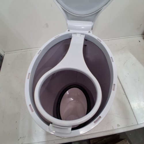 UBBI STEEL DIAPER PAIL WITH SAFETY LOCK & RUBBER SEAL LOCKS IN ODOR - 13GAL - BLUSH PINK image 4