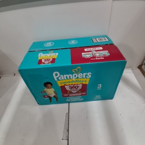 ~120PK PAMPERS SWADDLERS SKIN PROTECTION UP TO 100% LEAKPROOF DIAPERS - SIZE 3 image 2