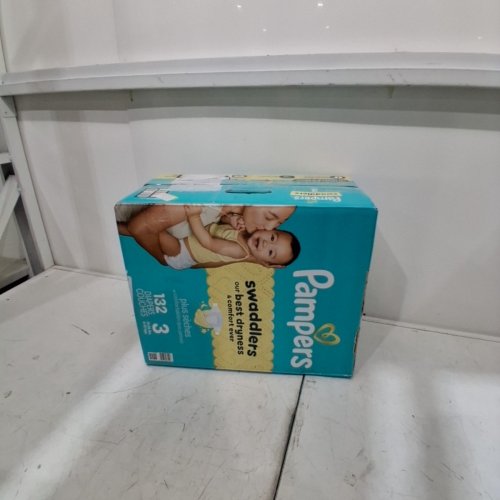 130PK PAMPERS SWADDLERS BEST DRYNESS DISPOSABLE DIAPERS - SIZE 3 - (16-28LBS) image 4