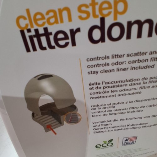 PETMATE 21" CLEAN STEP LITTER DOME ENCLOSED CAT BOX - WHITE image 4