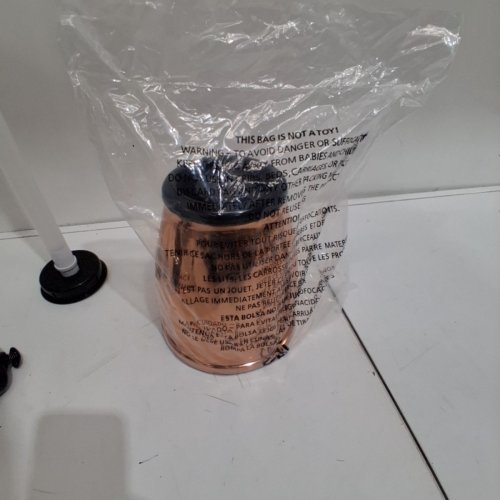 OGGI BEER AND BEVERAGE TOWER DISPENSER FOR PARTIES - 88OZ - COPPER/CLEAR image 4