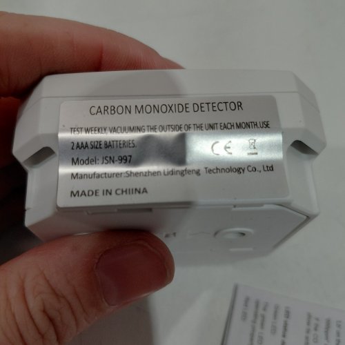 2PK MINI CARBON MONOXIDE DETECTOR - WHITE (MODEL: JSN-997) image 2
