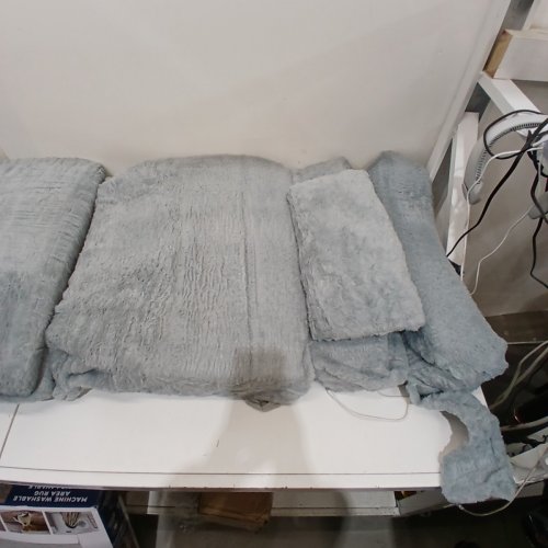 FOLDING SOFA BED WITH PILLOW 4-IN-1 FLOOR COUCH SLEEPER CHAIR FOLD OUT GUEST MATTRESS CHAIR BED - 25"X58" - GREY image 4