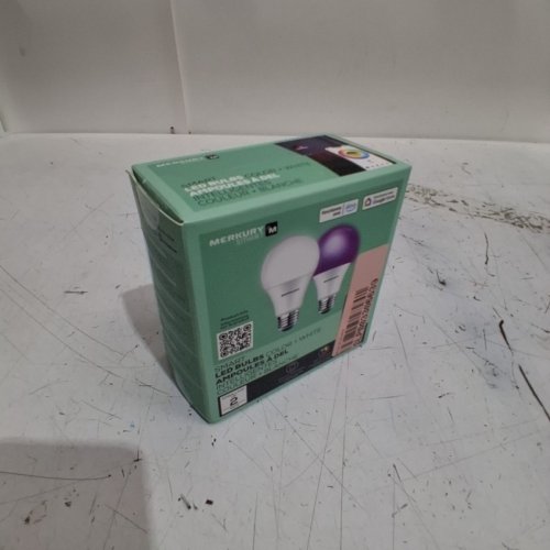 2PK MERKURY COLOR & WHITE SMART LED LIGHT BULBS - E26 BASE image 3