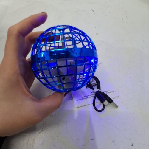 MAGIC RECHARGABLE BOOMERANG BALL - 4" - BLUE (MODEL: ‎TSM006-B ) image 2