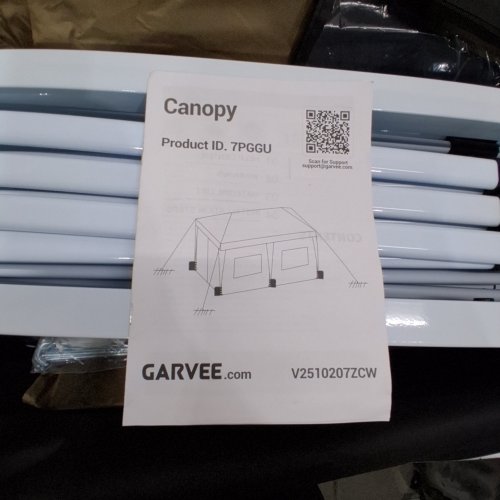 GARVEE POP-UP GAZEBO CANOPY TENT - 10FT X 20FT - WHITE (MODEL: PHO_10B8LA9G) image 3